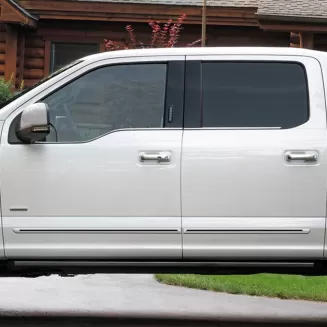Ford F-150 SuperCrew Painted Body Side Moldings with Color Inserts 2015 - 2025