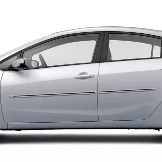 Kia Forte Painted Body Side Moldings with Color Inserts 2014 - 2023