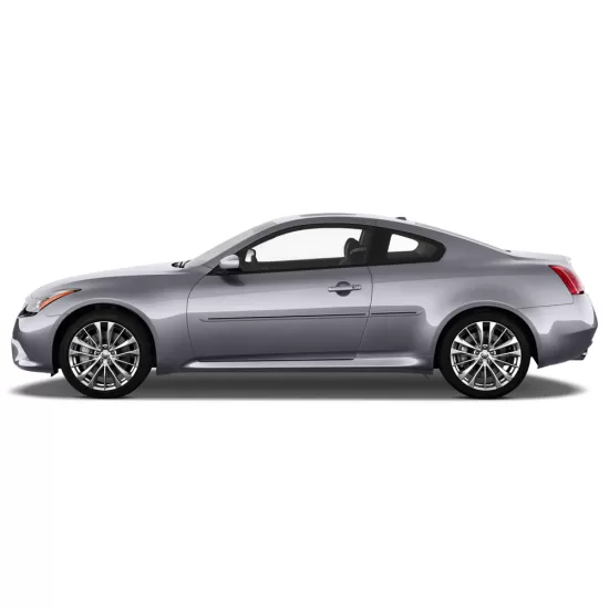 Infiniti Q60 2 Door Painted Body Side Moldings with Color Inserts 2008 - 2015