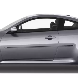 Infiniti G37 2 Door Painted Body Side Moldings with Color Inserts 2008 - 2015