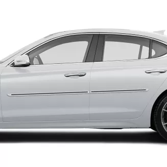 Genesis G70 Painted Body Side Moldings with Color Inserts 2018 - 2023