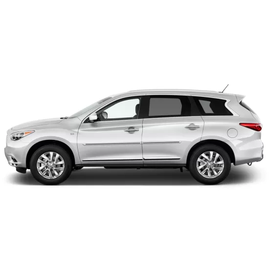 Infiniti JX Painted Body Side Moldings with Color Inserts 2013 - 2021