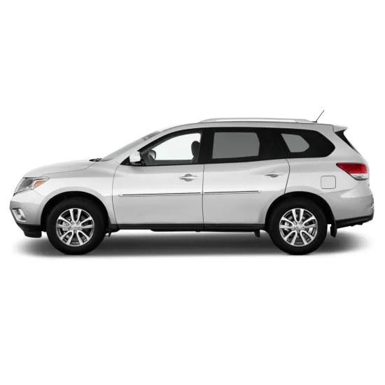 Nissan Pathfinder Painted Body Side Moldings with Color Inserts 2013 - 2021