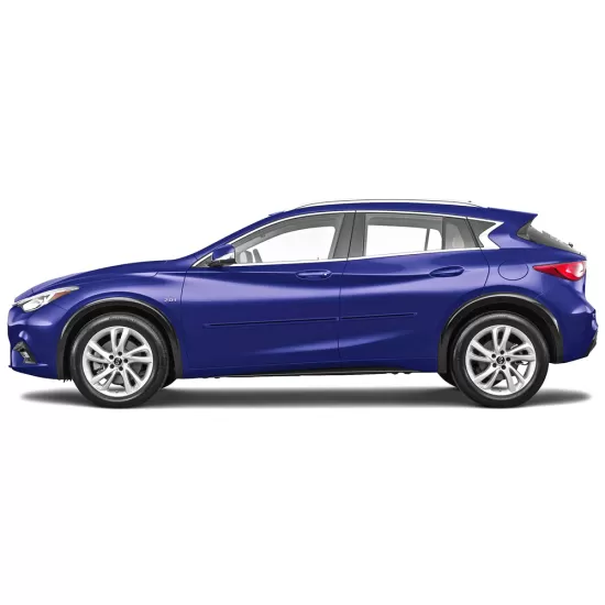 Infiniti QX30 Painted Body Side Moldings with Color Inserts 2017 - 2019
