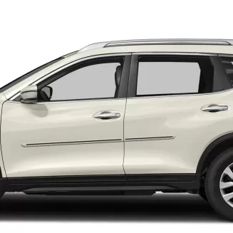 Nissan Rogue Painted Body Side Moldings with Color Inserts 2014 - 2020