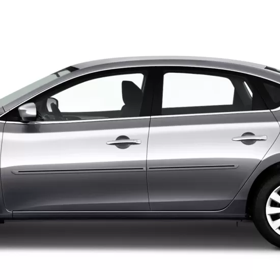 Nissan Sentra Painted Body Side Moldings with Color Inserts 2013 - 2019