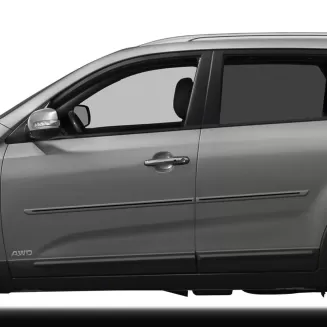 Kia Sorento Painted Body Side Moldings with Color Inserts 2011 - 2015