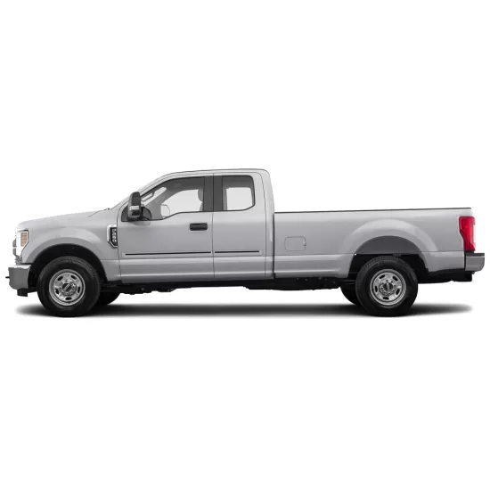 Ford F-350 SuperCab (Extended Cab) Painted Body Side Moldings with Color Inserts 2017 - 2022