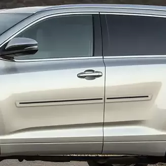 Toyota Highlander Painted Body Side Moldings with Color Inserts 2014 - 2019