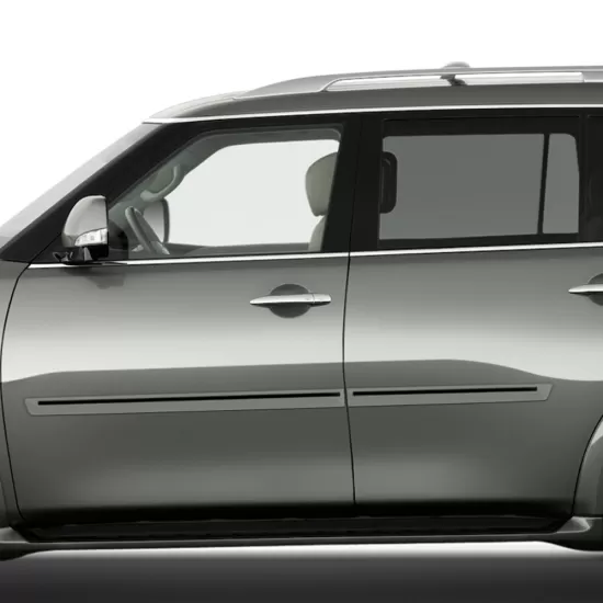 Infiniti QX56 Painted Body Side Moldings with Color Inserts 2011 - 2023