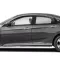 Honda Civic 4 Door Painted Body Side Moldings with Color Inserts 2016 - 2021