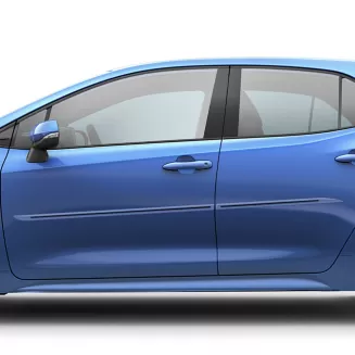 Toyota Corolla Hatchback Painted Body Side Moldings with Color Inserts 2019 - 2023