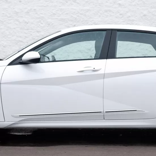 Hyundai Elantra Painted Body Side Moldings with Color Inserts 2021 - 2023