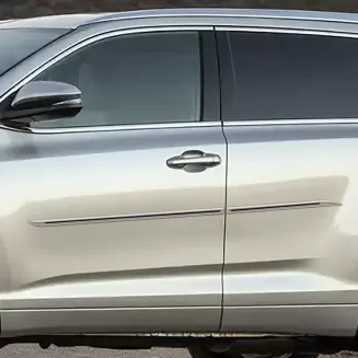 Toyota Highlander Painted Body Side Moldings with Color Inserts 2014 - 2019