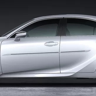 Lexus IS Painted Body Side Moldings with Color Inserts 2021 - 2023