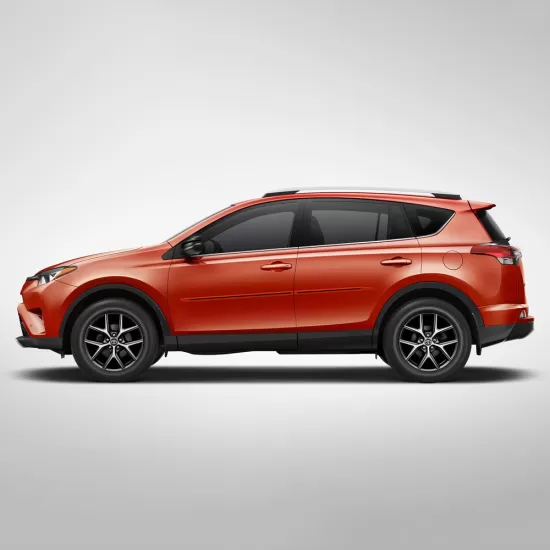 Toyota RAV4 Painted Body Side Moldings with Color Inserts 2013 - 2018
