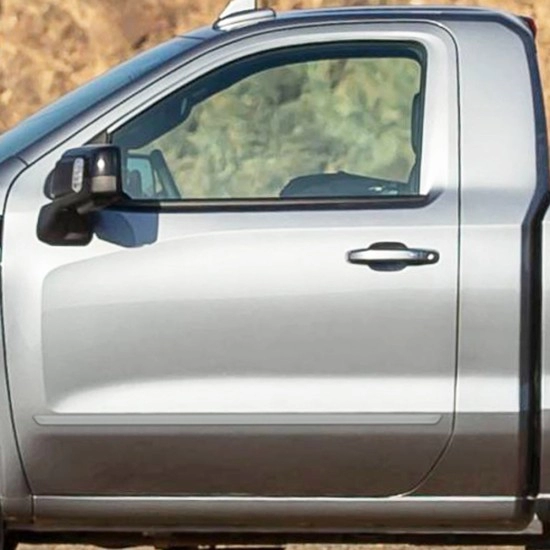  Chevrolet Silverado 1500 Regular Cab Painted Body Side Molding 2019 - 2025 / FE-SIL19-RC