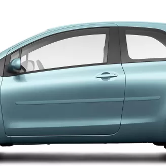 Toyota Yaris 3 Door Hatchback Painted Body Side Moldings 2007 - 2011
