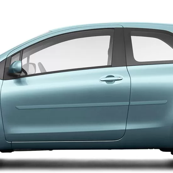 Toyota Yaris 3 Door Hatchback Painted Body Side Moldings 2007 - 2011