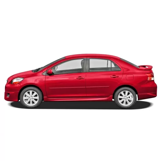 Toyota Yaris Sedan Painted Body Side Moldings 2007 - 2011