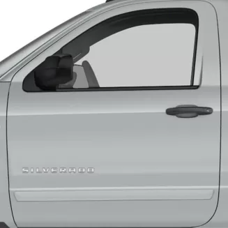 Chevrolet Silverado Regular Cab Painted Body Side Moldings 2014 - 2018