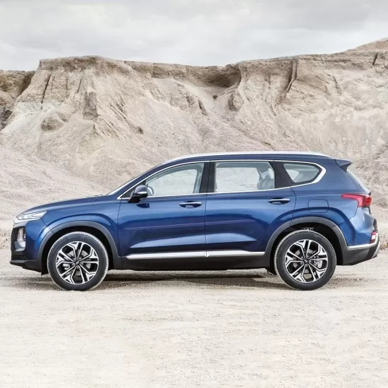 Hyundai Santa Fe Painted Body Side Moldings 2019 - 2023
