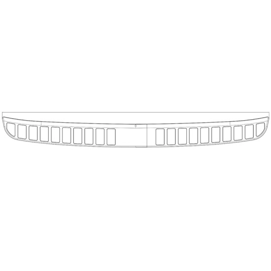  Lexus HS Rear Bumper Protector 2010 - 2012 / RBP-003