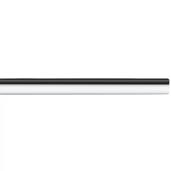 L-Shape Chrome & Black Door Edge Guard; 50' Roll - 3/8” Wide, 1/8” Thick / DGA50C-R