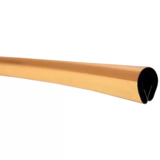 U-Shape Gold Door Edge Guard; 150' Roll - 1/4” Wide, 1/16” Thick / DG150G-R