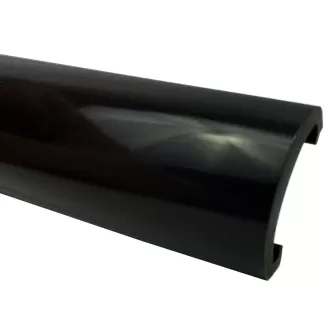 Universal RV, Camper & Cargo Trailer Track Cover Trim Molding - 65 Ft Roll - 7/8” Wide - Black