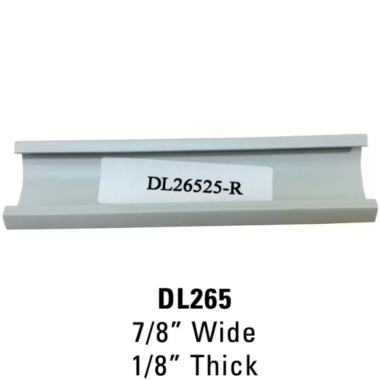 Track Cover Molding; 65' Roll - 7/8” Wide, 1/8” Thick / DL265-G