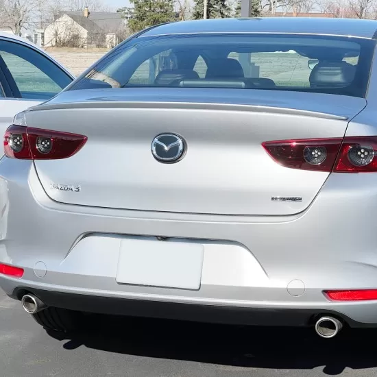  Mazda 3 Sedan Custom Style Flush Mount Rear Deck Spoiler 2019 - 2025 / MAZDA3-19-FM