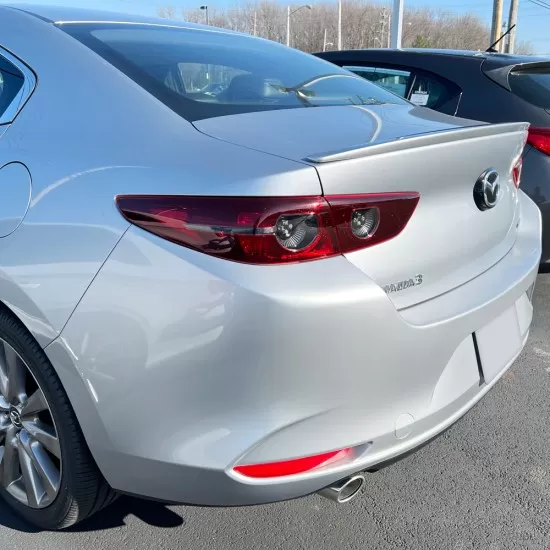  Mazda 3 Sedan Custom Style Flush Mount Rear Deck Spoiler 2019 - 2025 / MAZDA3-19-FM