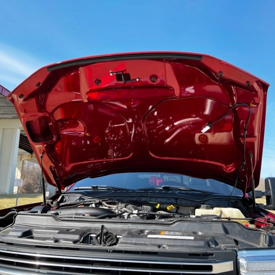  Ford F-450 Painted Functional Ram Air Hood 2017 - 2022 / RAHFORDSD17