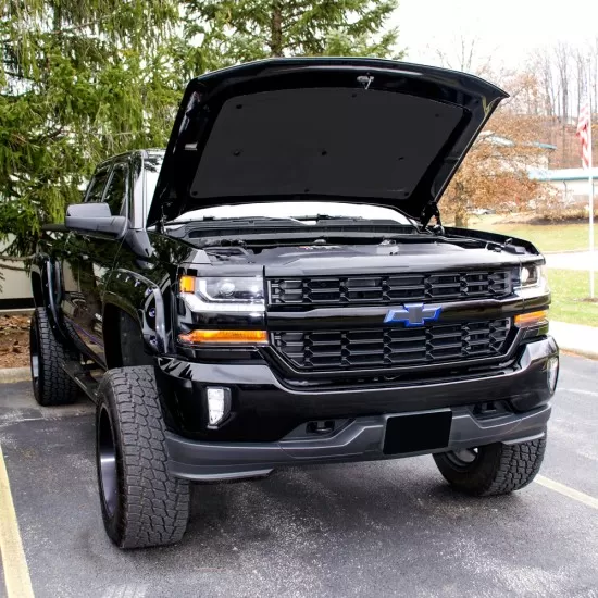  Chevrolet Silverado 1500 Painted Functional Ram Air Hood 2016 - 2018 / RAHSIL16