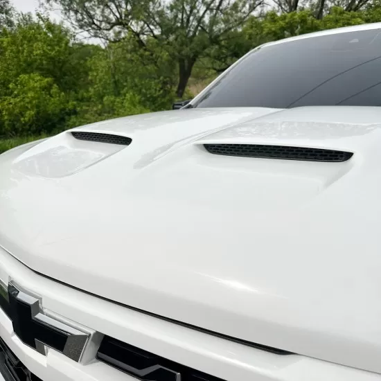  Chevrolet Silverado 1500 Painted Functional Ram Air Hood 2019 - 2025 / RAHSIL19
