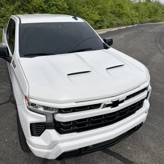  Chevrolet Silverado 1500 Painted Functional Ram Air Hood 2019 - 2025 / RAHSIL19