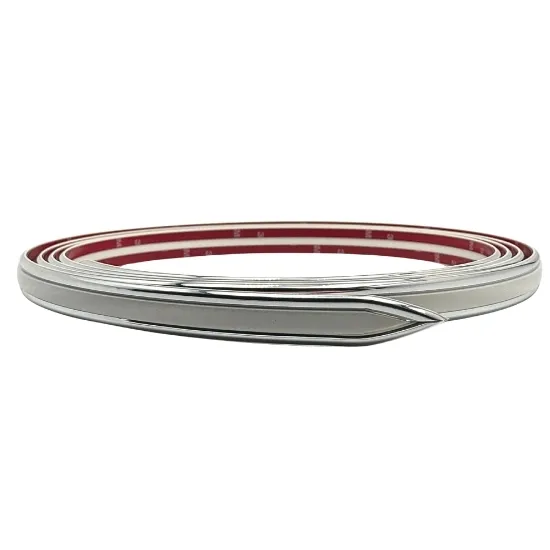 Universal Body Side Molding Trim with Finished Ends - 7/8” Wide - 2 x 13 Ft Pieces - Black OR White