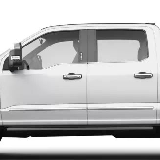 Ford F-250/F-350/450 SuperCrew Cab (4 Full Size Doors) Chrome Body Side Moldings 2023 - 2026
