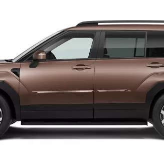 Hyundai Santa Fe Painted Body Side Moldings with Chrome Inserts 2024 - 2026