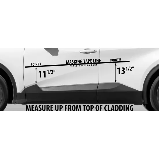 Toyota C-HR Painted Body Side Moldings 2026 - 2027