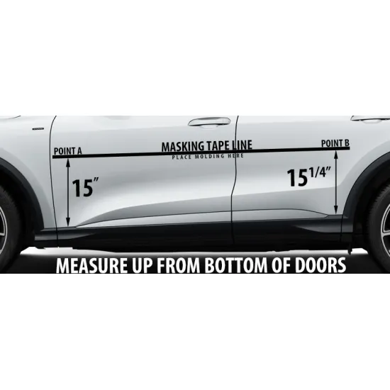 Audi Q5/SQ5 Painted Body Side Moldings 2025 - 2026 (Upper Application)