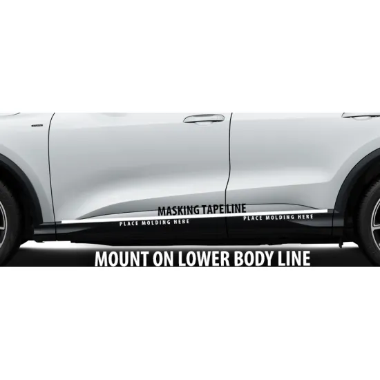 Audi Q5/SQ5 Painted Body Side Moldings 2025 - 2026 (Lower Application)