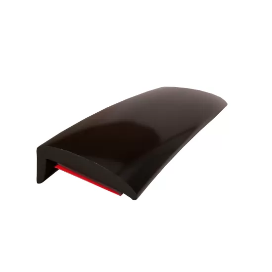 Universal Wheel Well Trim Molding with Lip - 25 Ft Roll - 1” Wide - Black