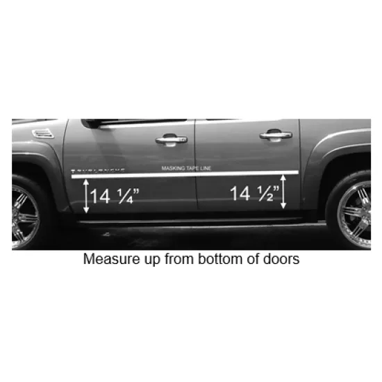 Chevrolet Avalanche Painted Body Side Moldings 2007 - 2014