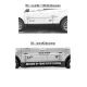 Lincoln MKX Painted Body Side Moldings with Chrome Inserts 2007 - 2015