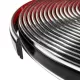 Universal Body Side Molding Trim - 60 Ft Roll - 1 1/8” Wide - Black with Chrome