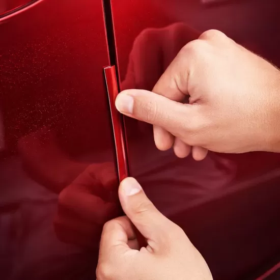 L-Shape Car Door Edge Protector Guard Flexible Trim - 50 Ft Roll - 3/8” Wide - Multiple Colors